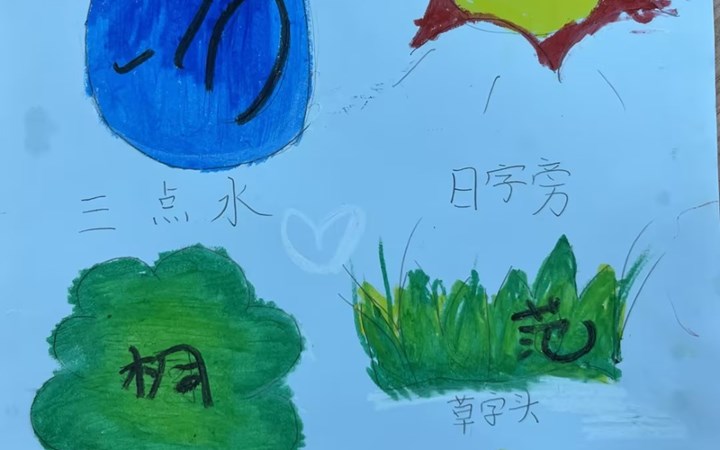 “我是识字小达人”学生作品